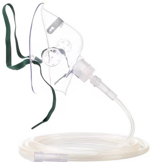 一次性吸氧面罩醫用輸氧面罩呼吸罩制氧機配件家用兒童成人吸氧輸氧氣管